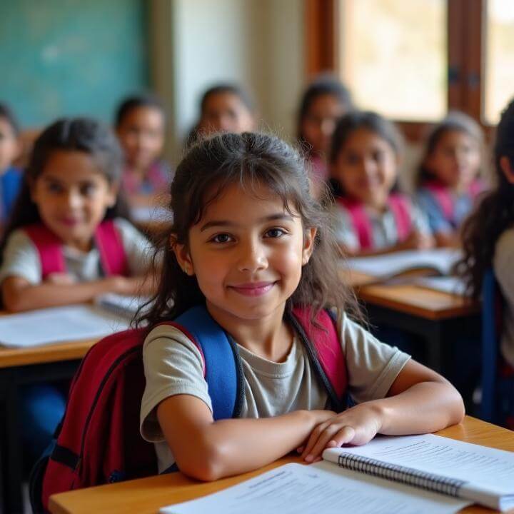 Niños en escuela